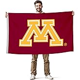 Minnesota Golden Gophers College Sports Printed Flag - NCAA Licensed - Nylon - School Banner (Maroon, Gold, White) (3' x 5')
