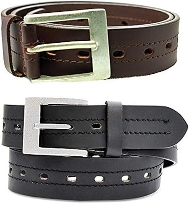 leather belt with holes all around