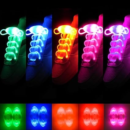 Multi-Color LED Schnürsenkel blinken, leuchten LED Glow ShoeLace String Strap für Party Hip-Hop Tanzen Disco Karneval