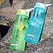 BOTTLED JOY BPA Free Tritan Bite Valve Water Bottle with Straw and Handle, Wide Mouth 100% Leak Proof Camping Water Bottles 27oz 800ml (Green)