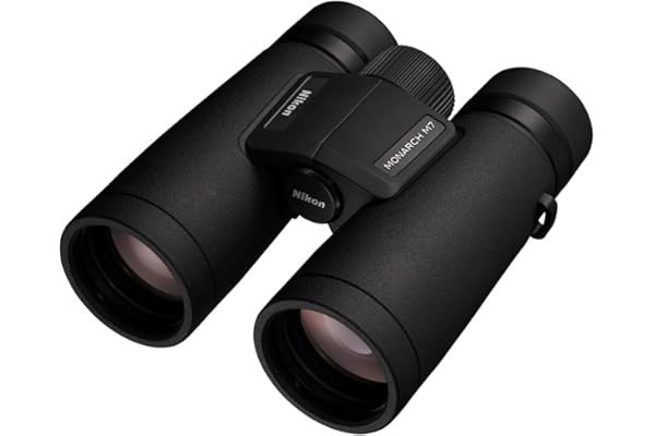 Nikon Monarch M7 10x42 Binoculars | Official Nikon USA Model | Extra-Low Dispersion Glass, Fully Multicoated Optics, Dielectric, Phase-Corrected Roof Prisms, Locking Diopter, Carry Case