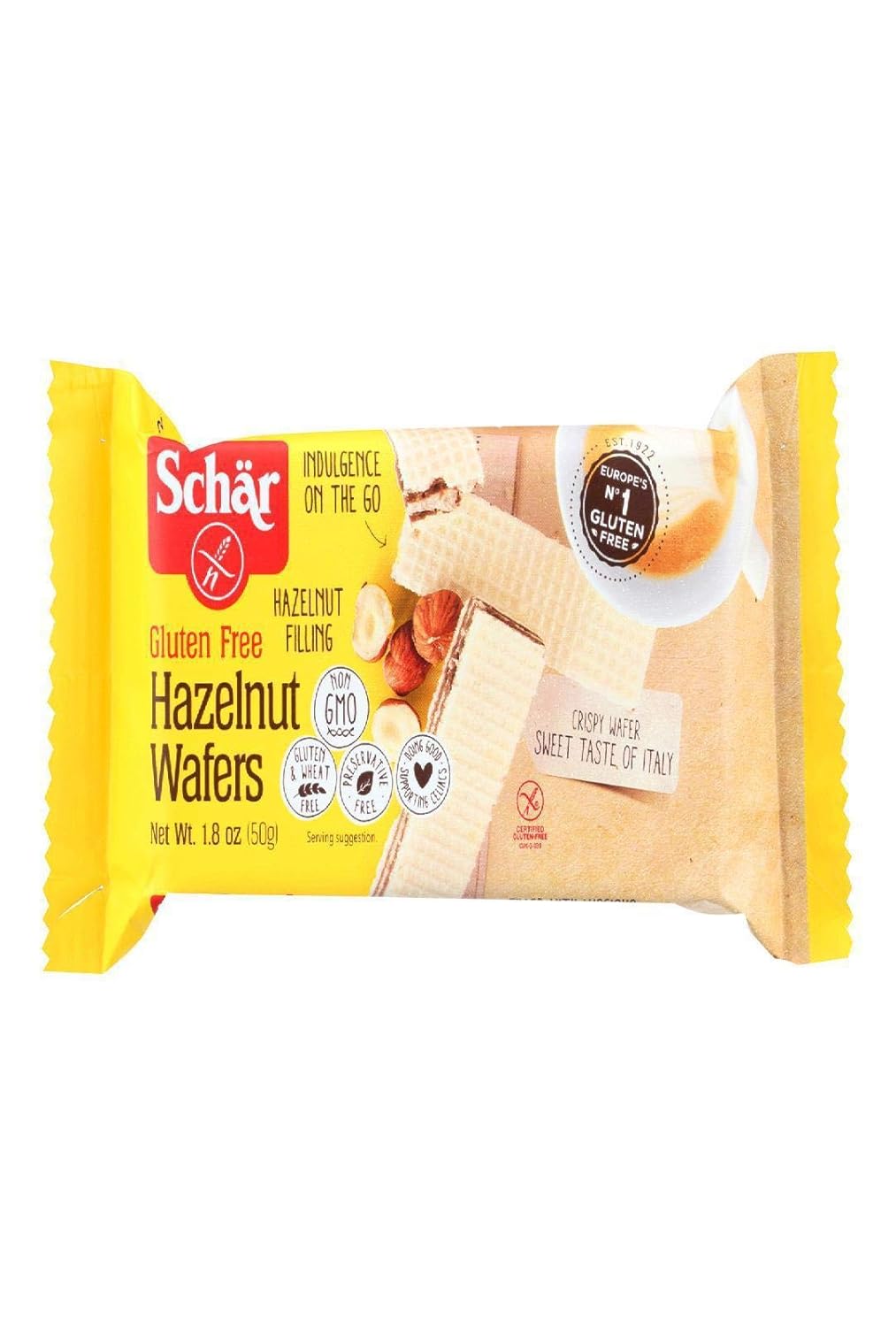 Schar Hazelnut Wafers Gluten Free 1.8 oz Grocery