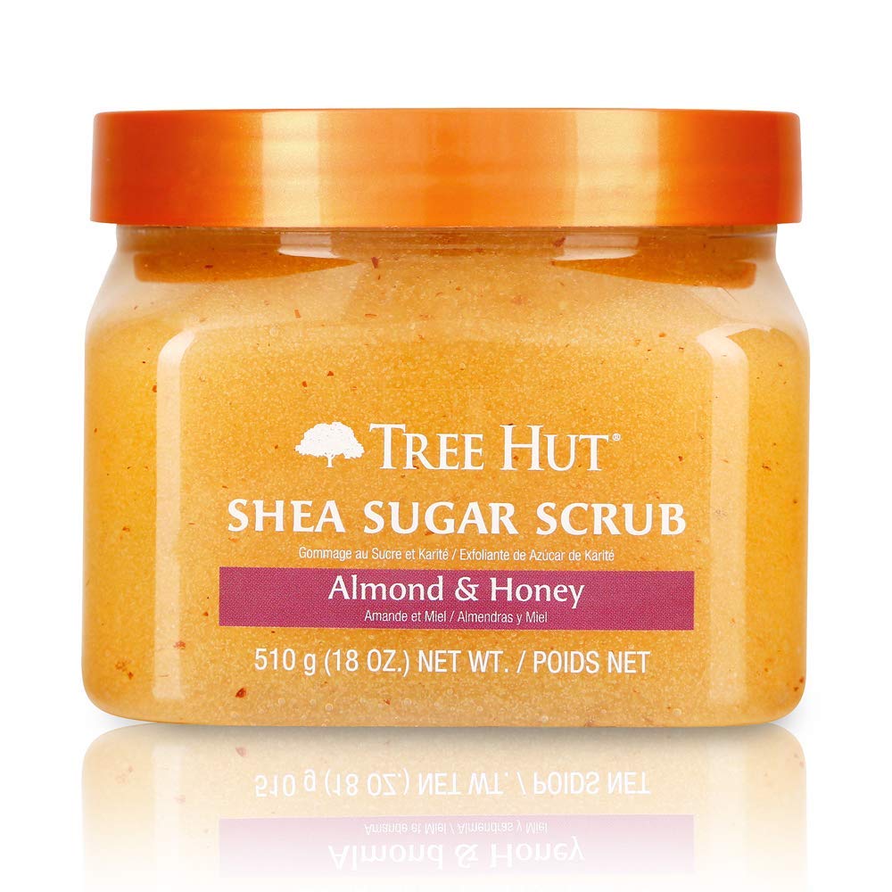 Tree Hut Shea Sugar Scrub Almond & Honey, 18oz, Ultra Hydrating and Exfoliating Scrub for Nourishing Essential Body Care (Pack of 3) : Beauty