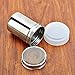 LOHOME Stainless Steel Fancy Coffee Dredger Cocoa Powder Shaker with Fine-mesh Lid & Translucent Plastic Cover for Baking & Cooking At Home/Restaurant (4-Pieces)
