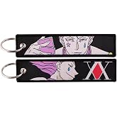 Pinstant Hisoka Morow Anime Manga Diamond Card Suit Hunter X Keychain Key Tag Chain Fob Ring