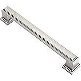 Alzassbg 10 Pack Brushed Satin Nickel Cabinet Pulls, 5 Inch(128mm) Hole Center Cabinet Handles Kitchen Pulls for Cabinets and