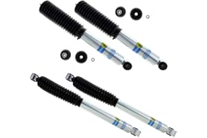 Bilstein 24-186735/24-186742 Set of Front and Rear B8 5100 Series Suspension Shock Absorbers fits Select Silverado/Sierra 1500 HD, 2500, 2500 HD, 3500, and 3500 HD Models | Easy Installation