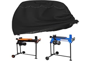 YUYAKACOVER Electric Log Splitter Cover Waterproof Outdoor – Heavy Duty Oxford Firewood Splitter Cover, Weatherproof for 6.5 Ton Log Splitter/Electric Wood Splitter/Wood Chipper 39"x22"x33" (Black)