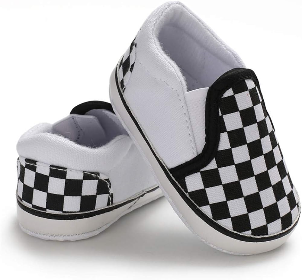  | Meckior Infant Baby Girls Boys Canvas Shoes Soft Sole Toddler Slip On Newborn Crib Moccasins Casual Sneaker Austin Boy's Flat Lazy Loafers First Walkers Skate Shoe | Sneakers