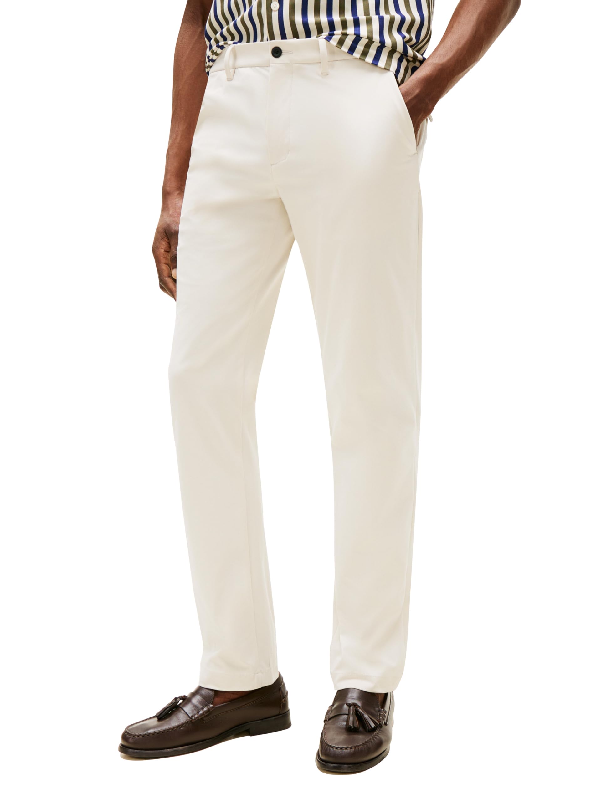 Tommy Hilfiger Men’s Denton Knit Tech Chino,Newsprint 38×34