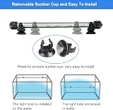 VARMHUS LED Aquarium Light 18cm Submersible with Timer Sunrise Sunset Blue White view 6