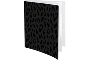GABraden Art Portfolio 30- Pocket 9 x 12 Portfolio Folder for Artwork Display 60 Pages,Portfolio Binder with Plastic Sleeves Protectors for Documents,Music Folder,Sketch (Black-D2, 9 * 12)