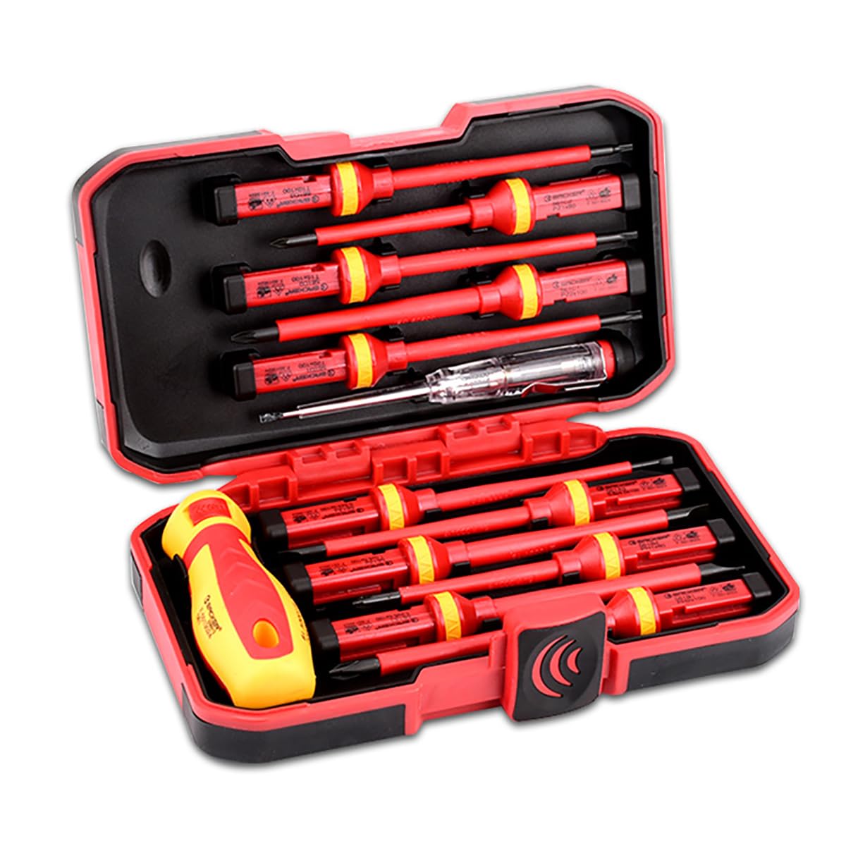 Insulated Screwdriver Set 13PCS 1000V Electricians Screwdriver Set PH PZ SL TX Interchangeable Screwdrivers Repair Tools Kit