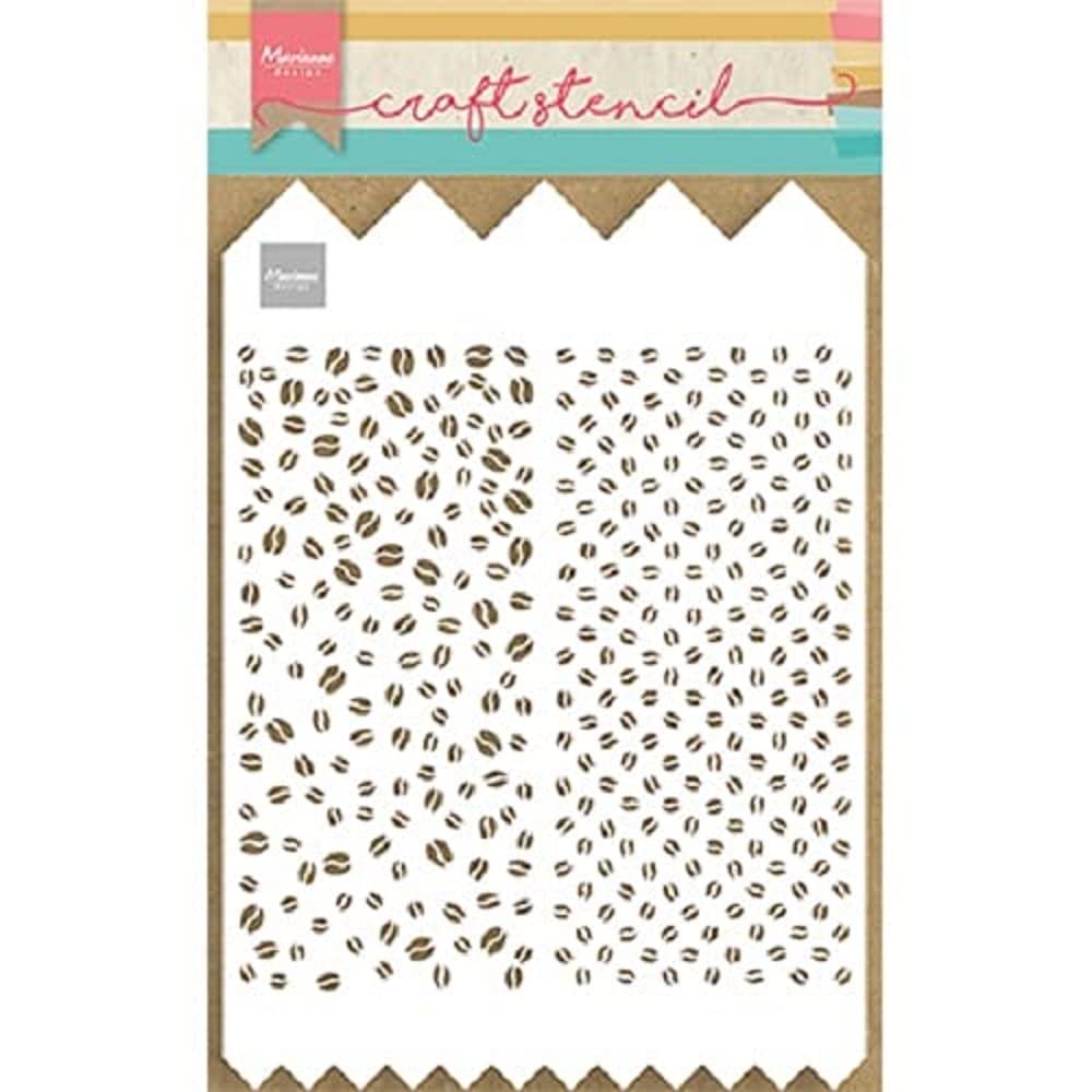 Marianne Design Coffee Beans Stencil for Scrapbooking, 24 x 15 cm