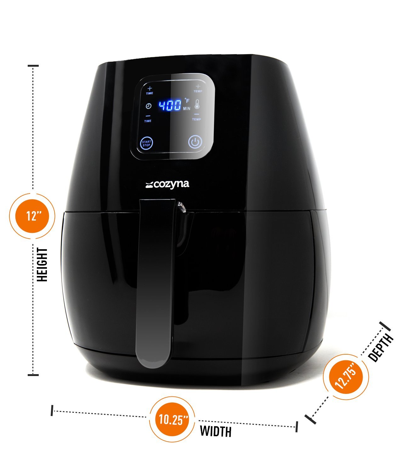 Cozyna SAF32 Digital Air Fryer Touchscreen (3.7QT) with 2 Airfryer Cookbooks 616174965276 eBay