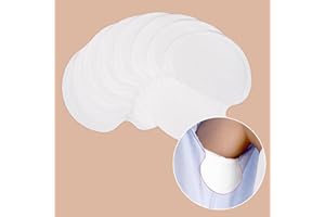 KONGDY Armpit Sweat Pads, Disposable Underarm Sweat Pads Armpit Sweat Pads for Women and Men Premium Quality Comfortable Absorbent Dress Adhesive Armpit Pads Sweating Women (3.7 * 4.7 in) (100)