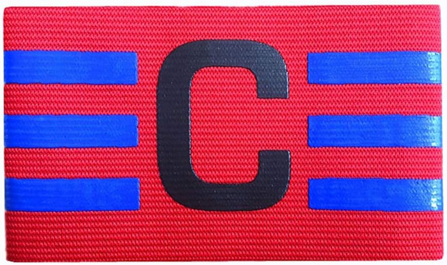 Moonsun08 Football Captain Armband Soccer Competition Sports Match Leader Arm Band Badge Red
