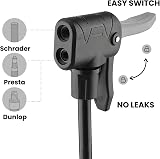 Hycline Bike Pump Floor Pump 150 PSI Dual Valve Presta Schrader Black view 2