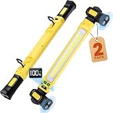 ATFIXM 2Pack Magnetic Under Hood LED Work Light Bar with Motion Sensor | Rechargeable, 3000LM, Digital Display, 8 Modes, 360&deg; Adjustable, Hooks, for Mechanic, Car Repair, Gifts for Father