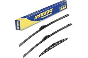 ANRDDO 3 wipers Replacement for 2017 2018 2019 2020 2021 2022 2023 GMC Acadia Windshield Wiper Blades Original Equipment Replacement - 24"+20"+11" (Set of 3) U & J HOOK