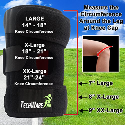 TechWare Pro Knee Brace Support Relieves ACL, LCL, MCL, Meniscus Tear