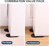Ezprotekt 8 Pack Large Oval Furniture Sliders Carpet & Hard Floor 9.5x5.75 view 8
