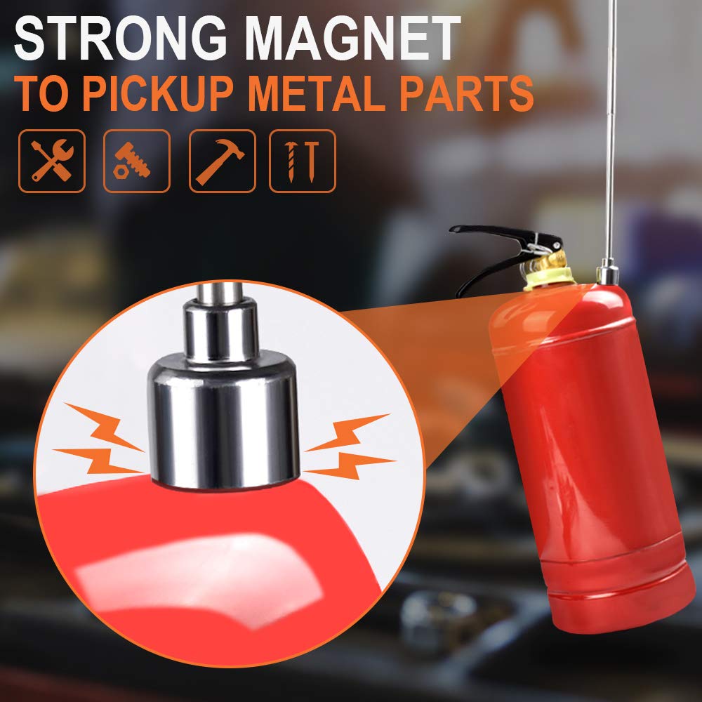 Stocking Stuffers Tool Gifts for Men - Magnetic Tool Pickup,Telescoping Magnet, Gadget Tool for Women, Christmas Tool Gifts Ideas for Men Dad Husband Handymen Woodworker,Magnet Tool 2 Pack