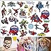 Party Favor Super Hero Party Supplies for Girls and Boys,150 Temporary Tattoos Superman,Spiderman,Batman,Green Lantern,The Flash,Ninja Turtle etc,Super Hero
