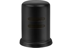 SDSNTE Dishwasher Air Gap Cover D201-1-62 Fits Most Air Gap Bodies with Solid Brass Inside and Black Stoving Varnish Surface, Cap Only, Pack of 1