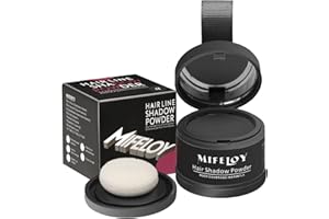 MIFELOY Roots Coverage Powder for Grays Hairline, Root Cover Up Powder, Touch Up Hair Color for Grey, Roots Concealer for Bea
