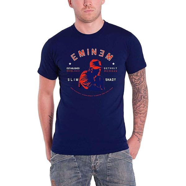 T-shirt Eminem The Real Slim Shady Officiel - Homme/Unisexe Noir 100% Coton - Bitcruncher