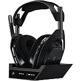 Logitech G Astro A50 X Omni-Platform Wireless Gaming Headset + Base Station for PS5, Xbox, PC: PLAYSYNC Video & Audio Switche
