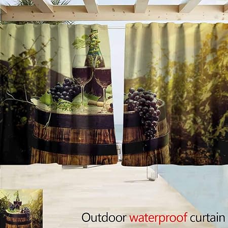 Amazon Com Andytours Kitchen Curtains Wine Scenic Tuscany