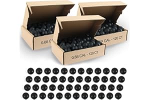 VLIKE Paintballs .68 Caliber Rubber Ball Soft Reusable 0.68 Riot Training Paintball