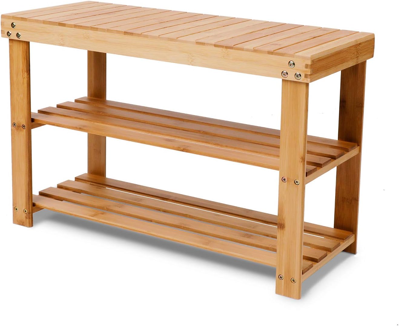 Best Bamboo Shoe Rack 5-Tier Entryway Shoe Shelf Storage Organizer