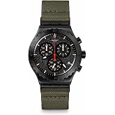 Swatch I New Chrono Unisex Watch Casual Polymer Black Quartz Waterproof By The Bonfire