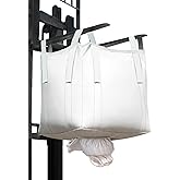 10Pack Aolikebao FIBC Bulk Bag,1.5 Ton Bag, 35.4"L x 35.4"W x 35.4"H,3300lbs SWL Safty Factor 3:1,Woven Polypropylene Bags,Duffle Top Spout Bottom (10)