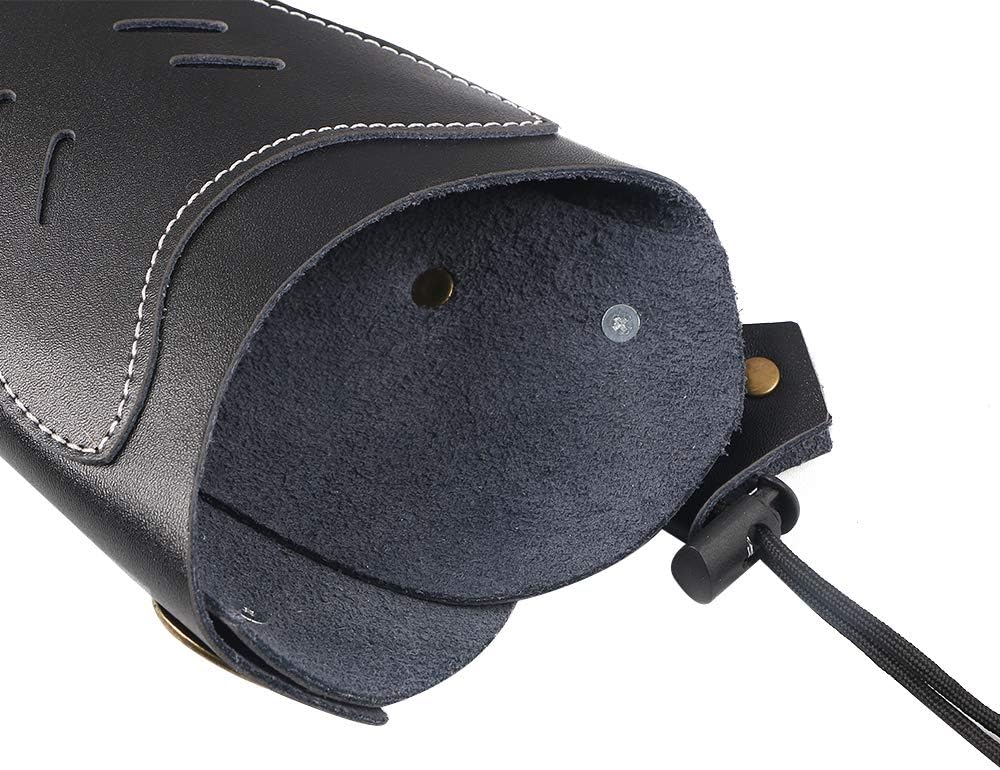 Huntingdoor Arm Guard Archery Armguards Leather Arm Protector Hunting Shooting Arrow Bow Gear, Pro Force Forearm Guard, Laces Wristband Arm Guards Gauntlet Cuff Medieval Bracers(2-Black) : Sports & Outdoors