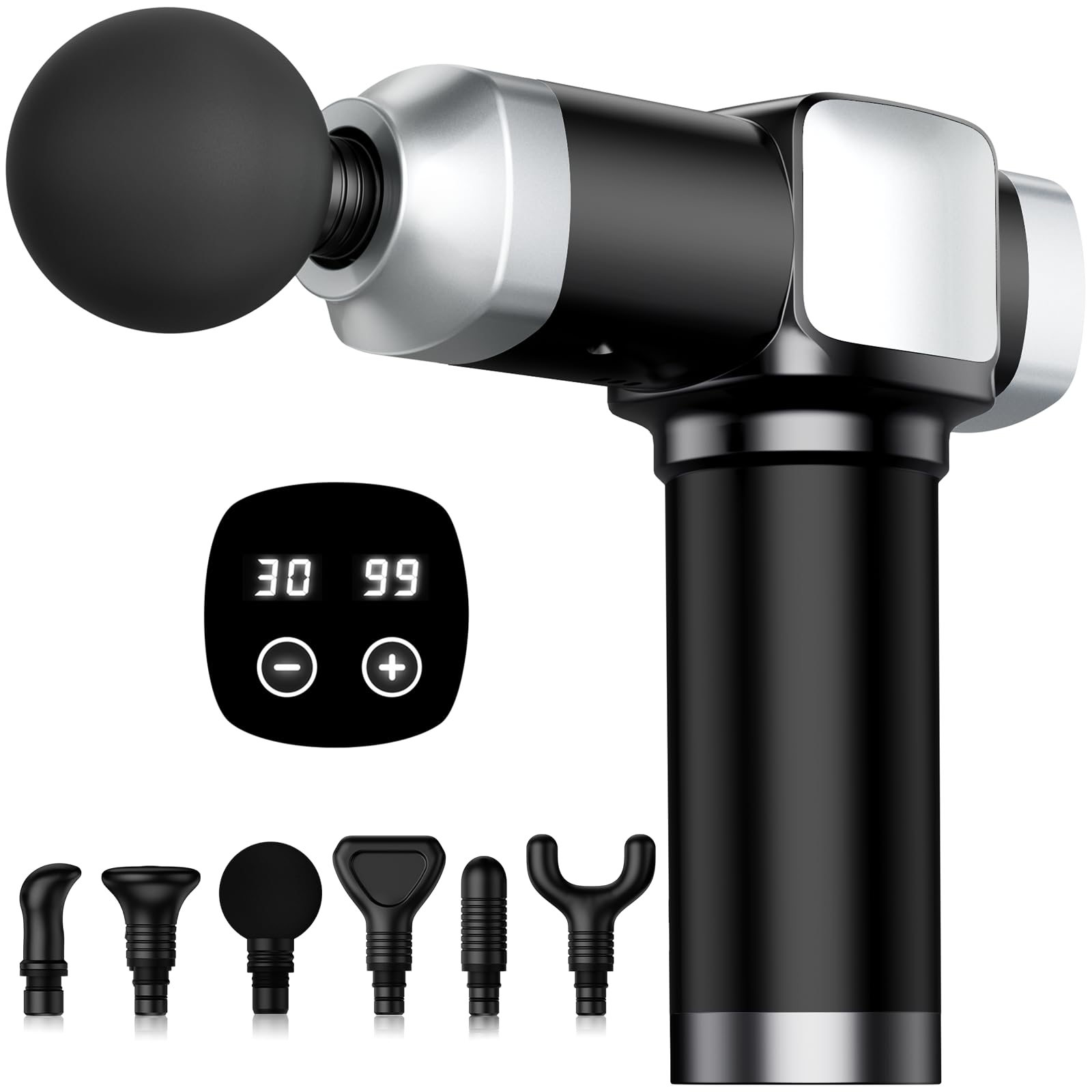 Photo 1 of *Missing Parts*
CAMEFER Deep Tissue Massage Gun, Portable Percussion Electric Muscle Massager for Pain Relief, Handheld Massagers with 30 Speeds & 6 Attachments for Back and Neck, Gifts for Men Women