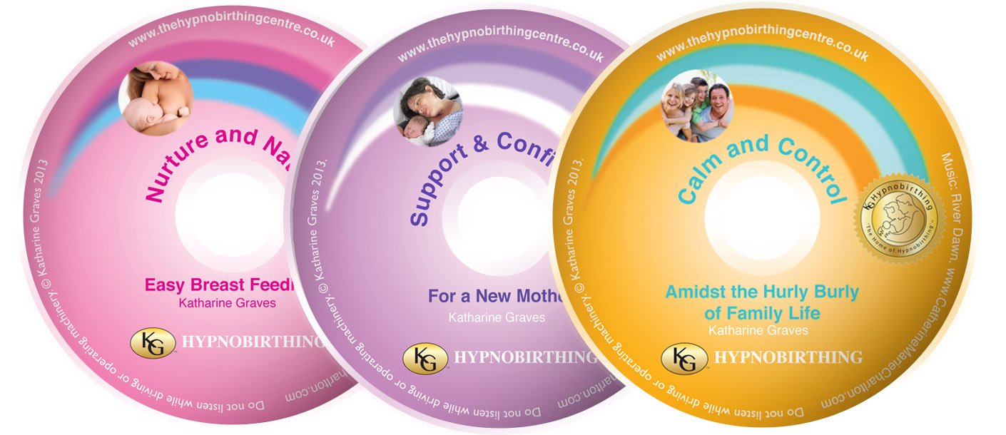 3 CD Postnatal Hypnobirthing Relaxation Collection, Support with Your New Baby.