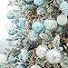 Sea Team 87-Pack Shatterproof Babyblue Christmas Ball Ornaments Set, Assorted Multi-Sized Hanging Baubles, Xmas Tree Decorations, Seasonal Décor for Holiday Wreath Garland, Hooks Included