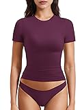 YEOREO Women T Shirt Double Lined Fitted Sweeney