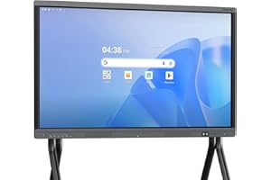 Shiarffe X5 Pro Smart Board 55" Google EDLA-Certified Digital Whiteboard, 4K Touchscreen Interactive Display for Classroom Office Hybrid Work Home, Dual-System Support