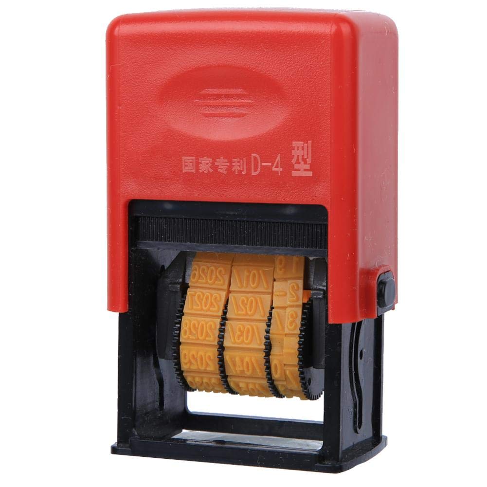 Fafeicy D-4 Type Date Coding Machine, Manual Date Printer Adjustable, Date Printing Machine for Food Bag Label, Packaging Equipment