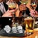 3D Skull Ice Mold, Easy Release and Fill Melt Slower Silicone Skull Ice Cube Tray, Makes Six Vivid Skulls,Cool and Funny Ice Skull，For Whiskey,Cocktails With Funnel(Black)