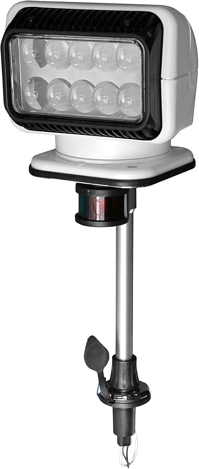 Golight LED Spotlight on Stanchion Mount - Wireless Remote - Navigational Lights - 900' Spot Beam: Home Improvement