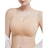 Baetty Women's Seamless Wireless Push Up Bras with Support and Lift No Underwire Full Coverage Everyday Bra 6903