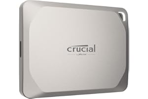 Crucial X9 Pro for Mac 1TB Portable SSD, Up to 1050MB/s Read/Write, 3.2 USB-C, External Solid State Drive, Optimized for Appl
