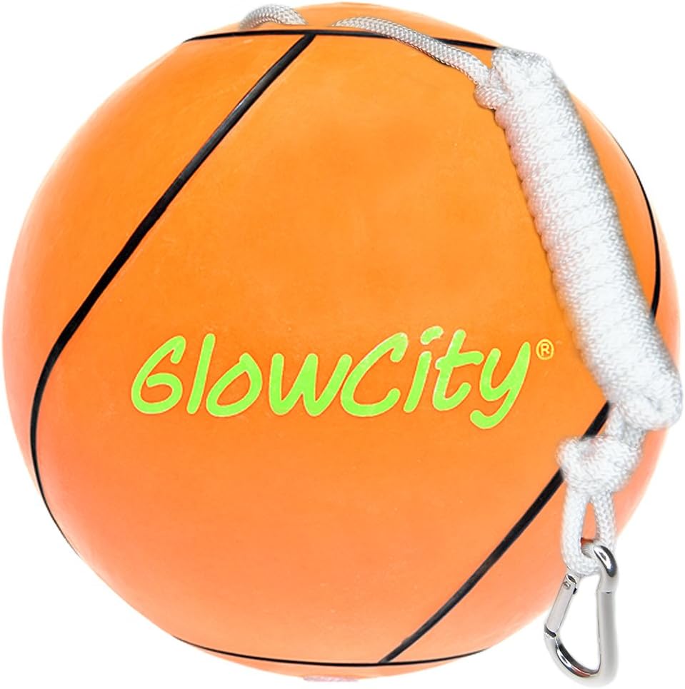 GlowCity LED Light Up Tetherball-Uses Hi Bright LED Light-Better Than Glow in The Dark : Sports & Outdoors