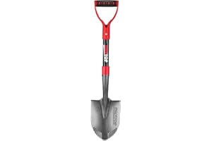 HANTOP Mini Shovel Garden Small Digging Shovels with Fiberglass Handle for Digging, Camping, Survival, Kids, Car Use, 28 inches
